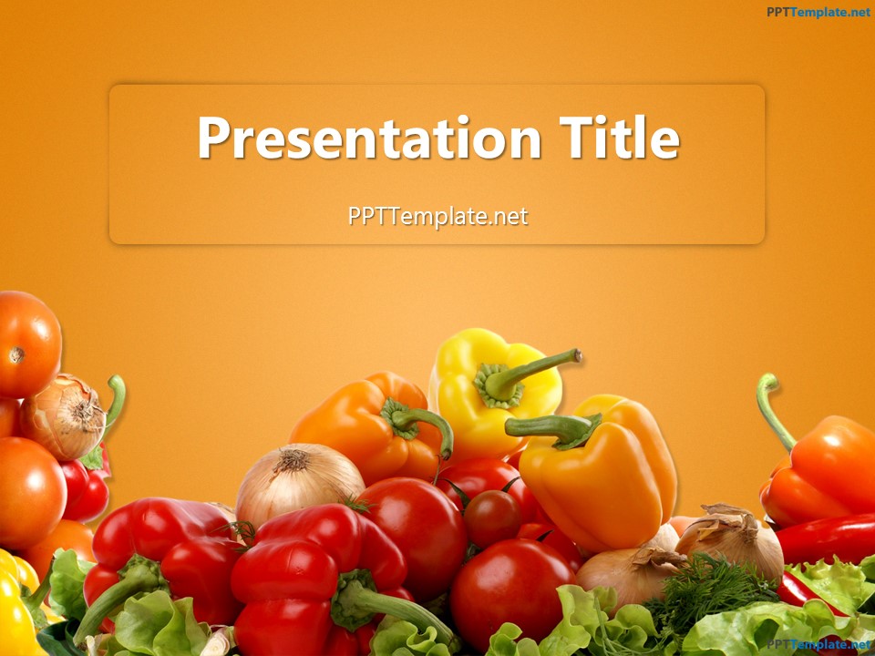 Detail Free Food Powerpoint Template Nomer 39