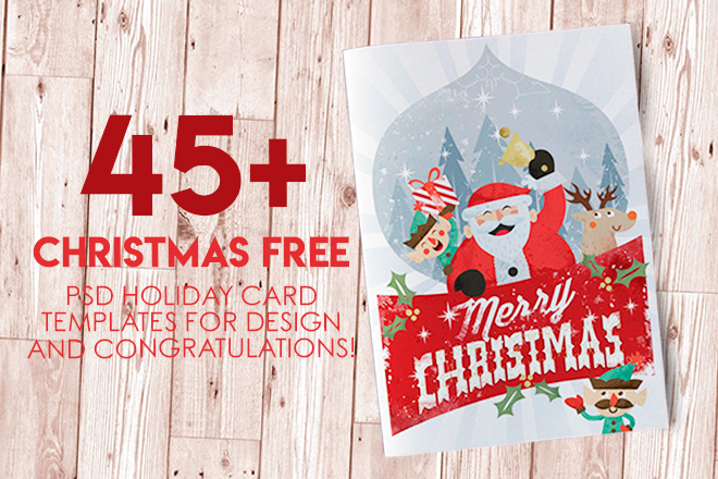 Detail Free Holiday Card Template Nomer 28