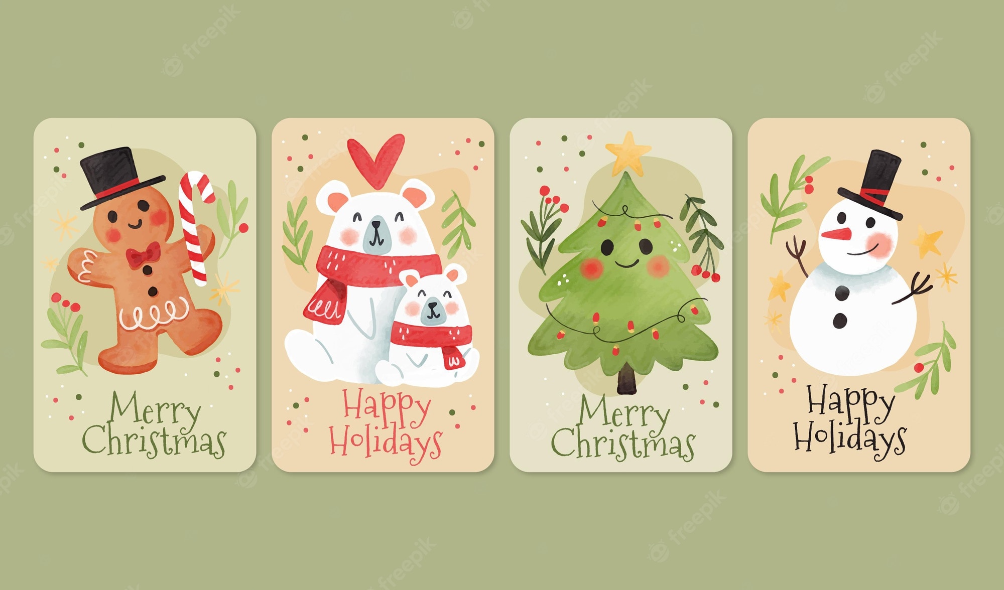 Detail Free Holiday Card Template Nomer 45