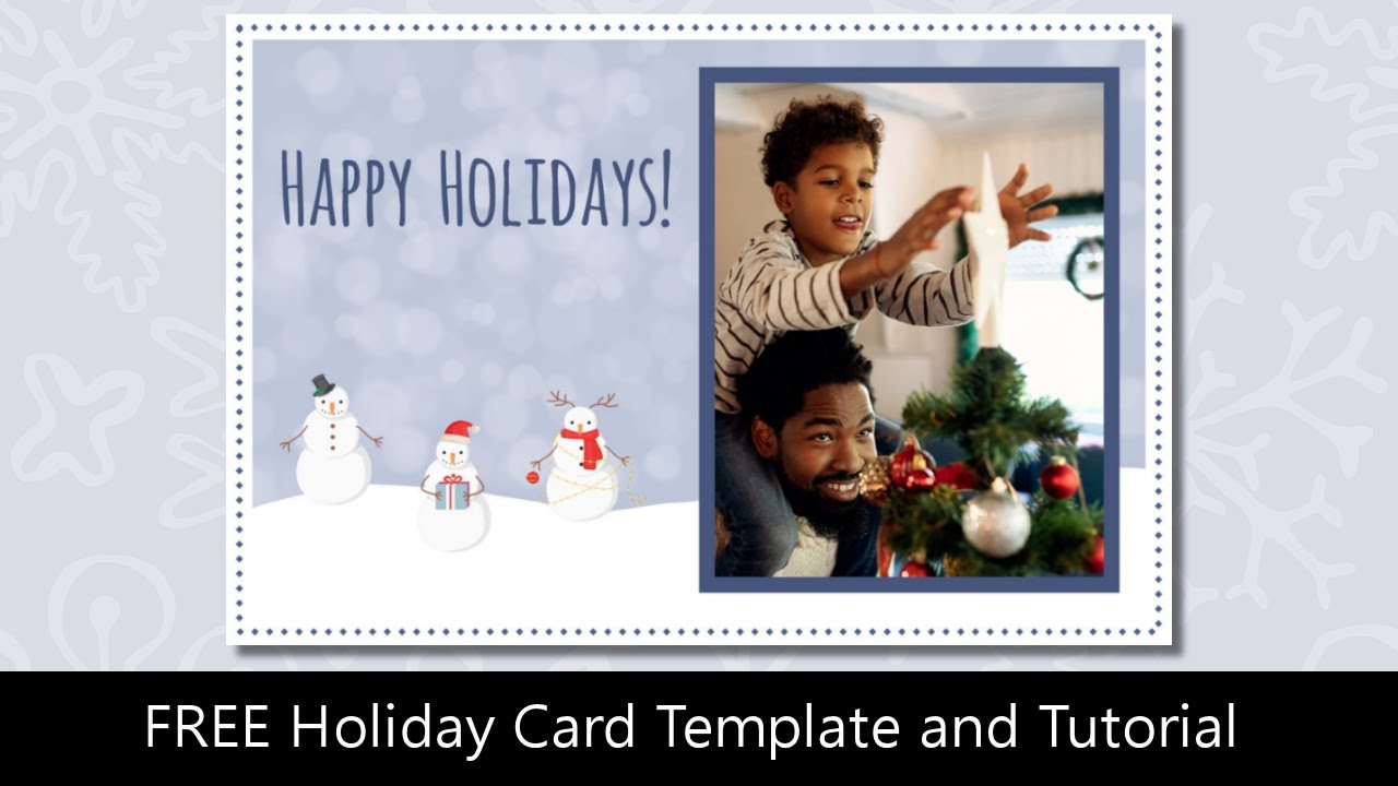 Detail Free Holiday Card Template Nomer 48