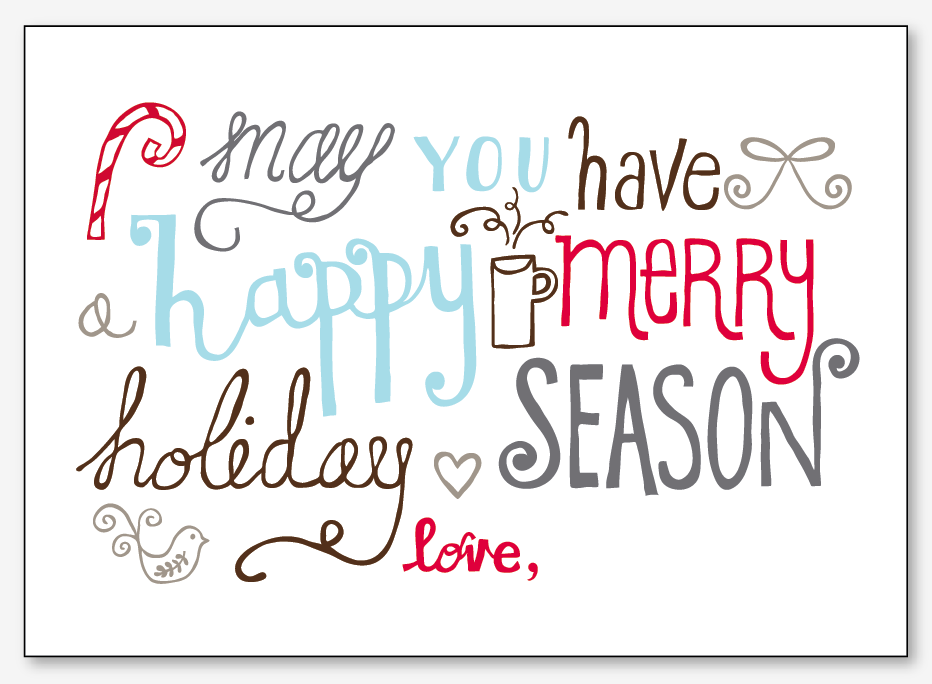 Detail Free Holiday Card Template Nomer 51