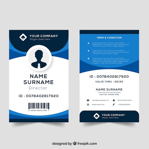 Detail Free Id Card Template Nomer 3