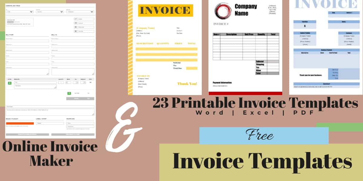 Detail Free Invoice Template Nomer 26