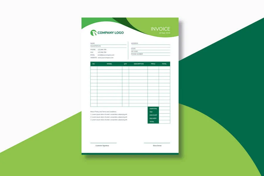 Detail Free Invoice Template Nomer 50
