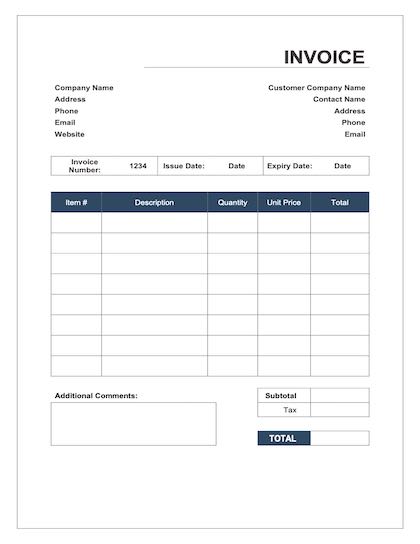 Detail Free Invoice Template Download Nomer 16