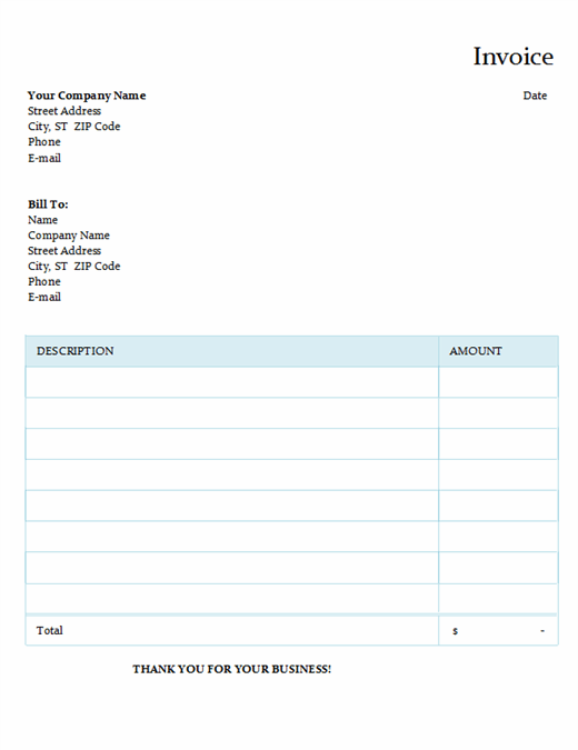 Download Free Invoice Template Download Nomer 3