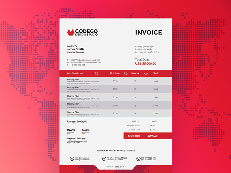 Download Free Invoice Template Download Nomer 20