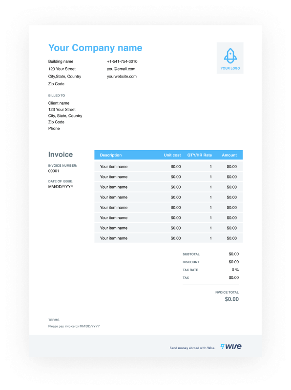 Download Free Invoice Template Download Nomer 23