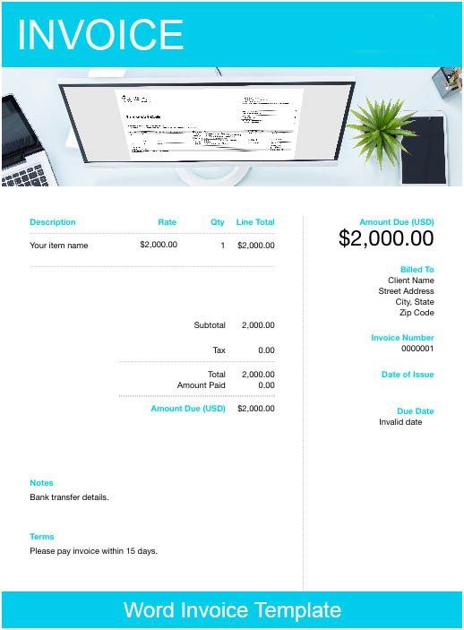 Detail Free Invoice Template Download Nomer 40