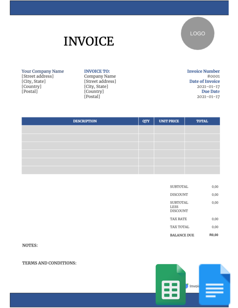 Detail Free Invoice Template Excel Nomer 16