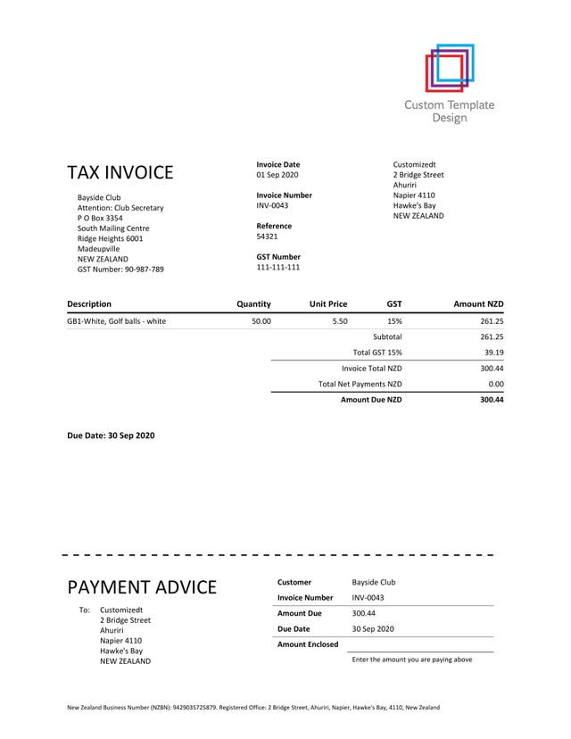 Detail Free Invoice Template Nz Nomer 34