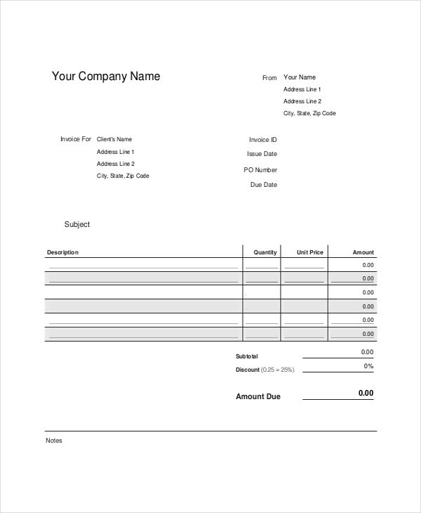 Detail Free Invoice Template Nz Nomer 7