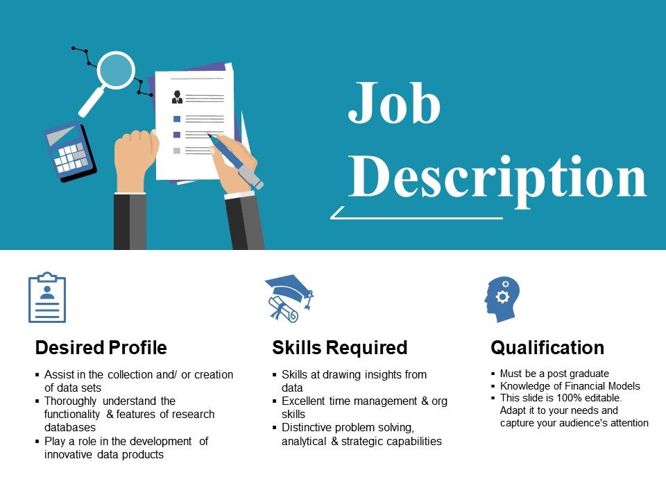 Detail Free Job Description Powerpoint Template Nomer 13