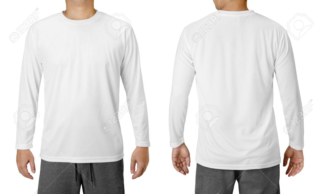 Detail Free Long Sleeve Shirt Template Nomer 23