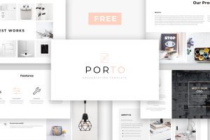 Detail Free Minimalist Powerpoint Template Nomer 9