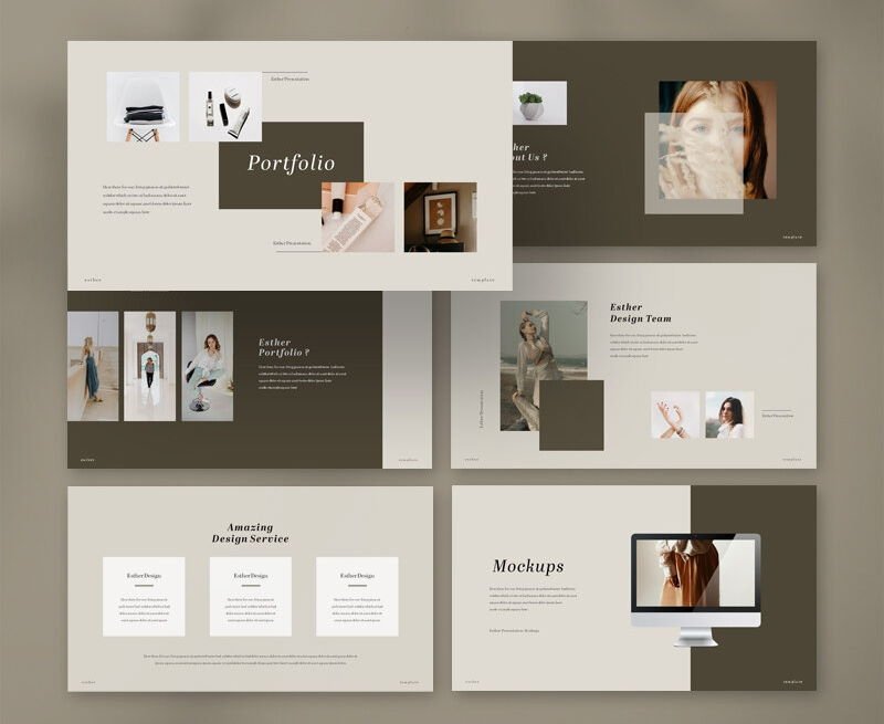 Detail Free Minimalist Powerpoint Template Nomer 28