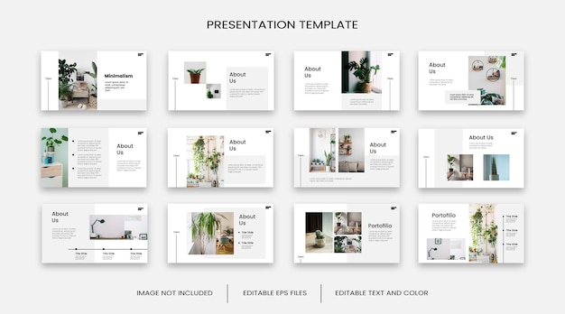 Detail Free Minimalist Powerpoint Template Nomer 32