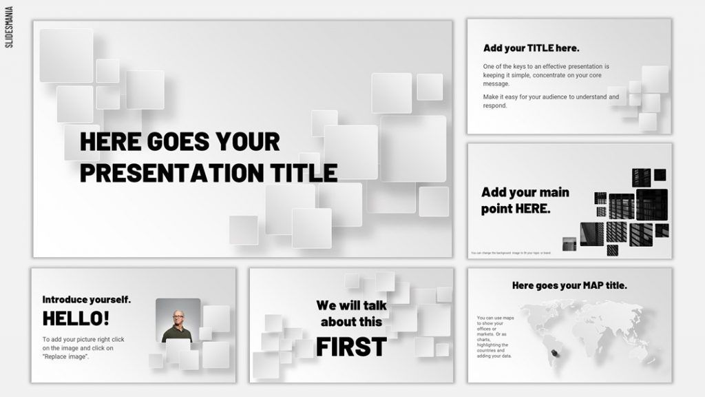 Detail Free Minimalist Powerpoint Template Nomer 44