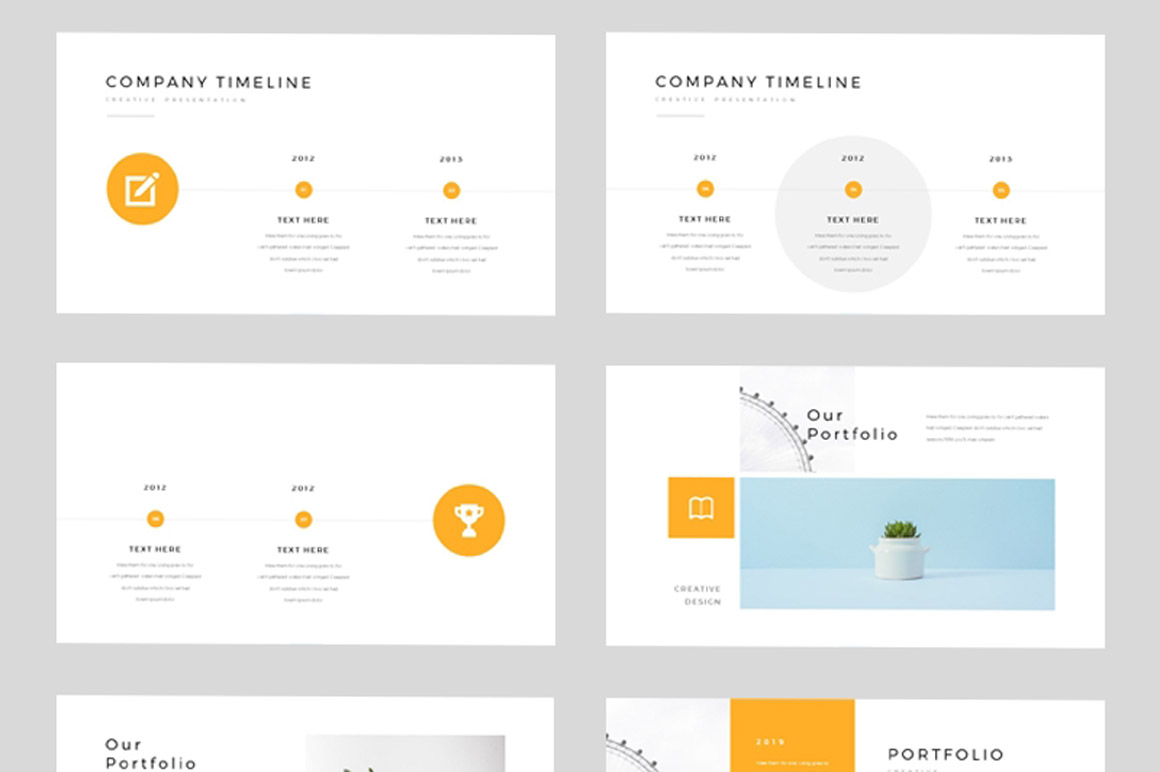 Detail Free Minimalist Powerpoint Template Nomer 45