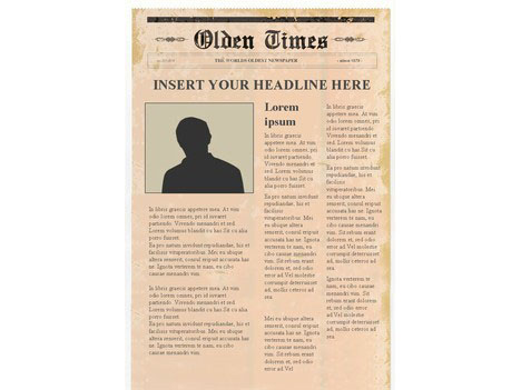 Detail Free Newspaper Template Nomer 11