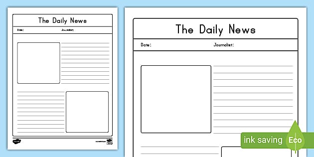 Detail Free Newspaper Template Nomer 14