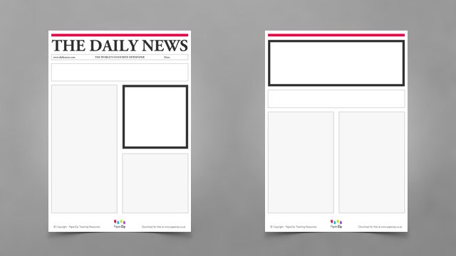 Detail Free Newspaper Template Nomer 26