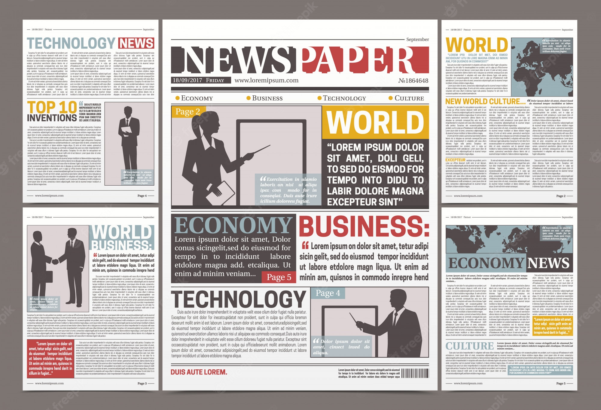 Detail Free Newspaper Template Nomer 40