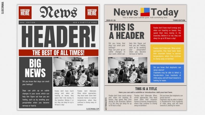 Detail Free Newspaper Template Nomer 8