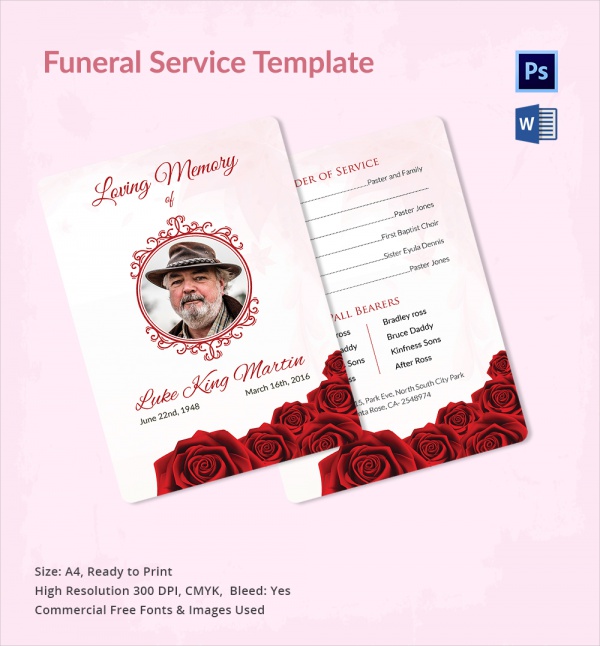 Detail Free Order Of Service Template Nomer 12
