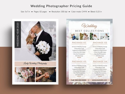 Detail Free Photography Price List Template Psd Nomer 8