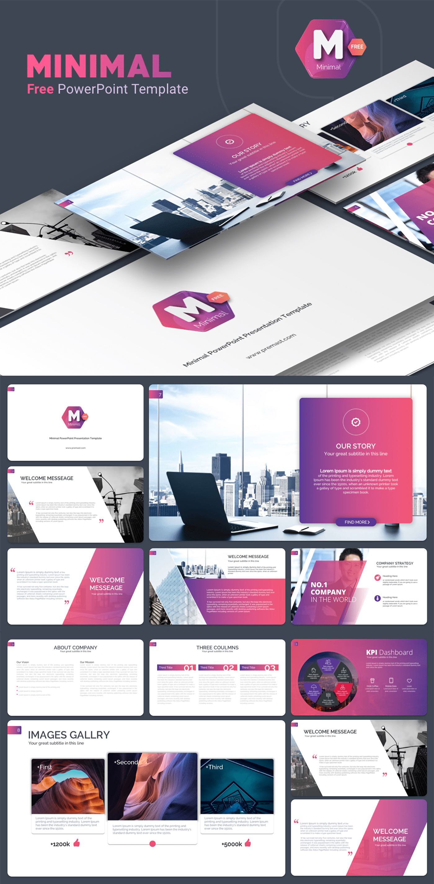 Detail Free Powerpoint Template Design 2019 Nomer 24
