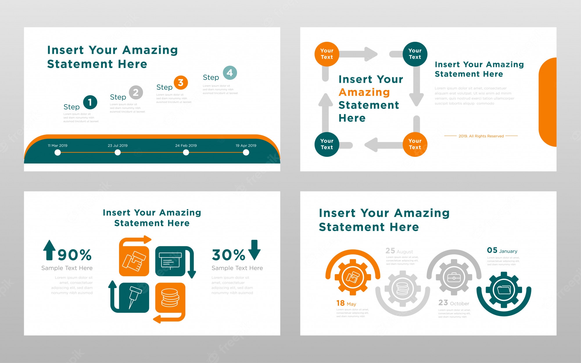 Detail Free Powerpoint Template Design 2019 Nomer 30