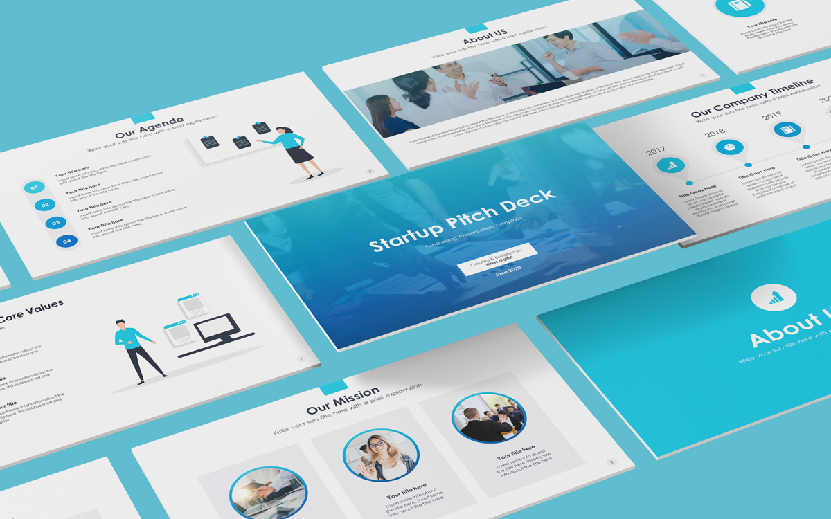 Detail Free Powerpoint Template Startup Pitch Nomer 14