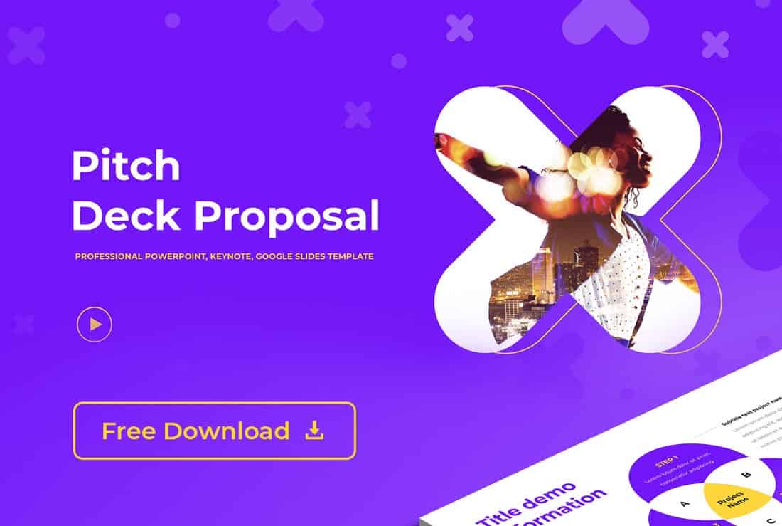 Detail Free Powerpoint Template Startup Pitch Nomer 26