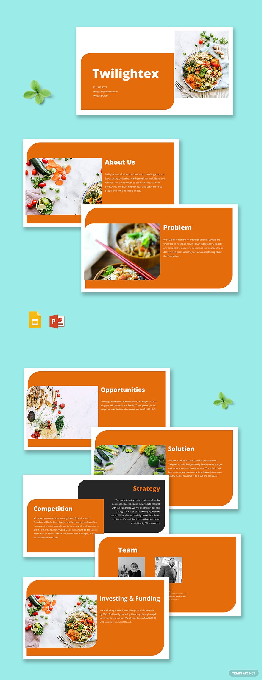 Detail Free Powerpoint Template Startup Pitch Nomer 46