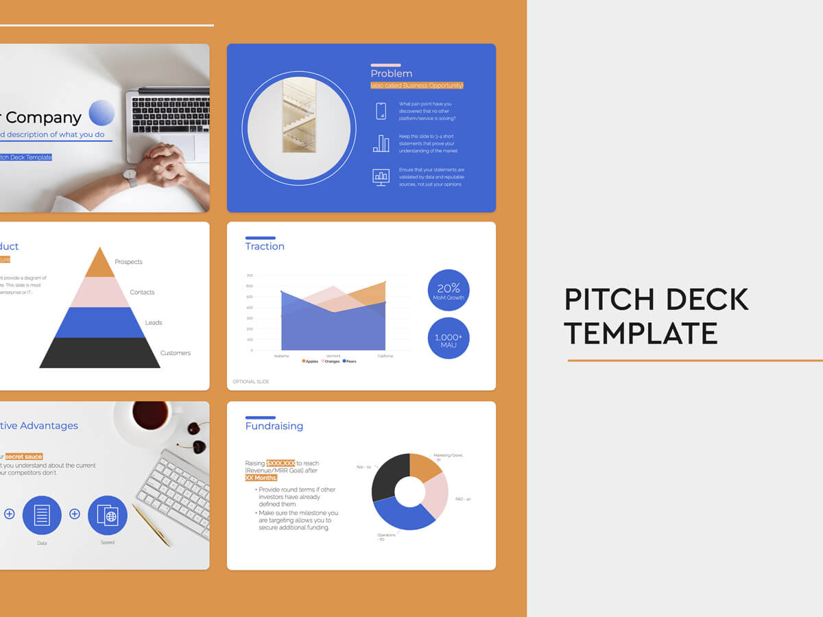 Detail Free Powerpoint Template Startup Pitch Nomer 48