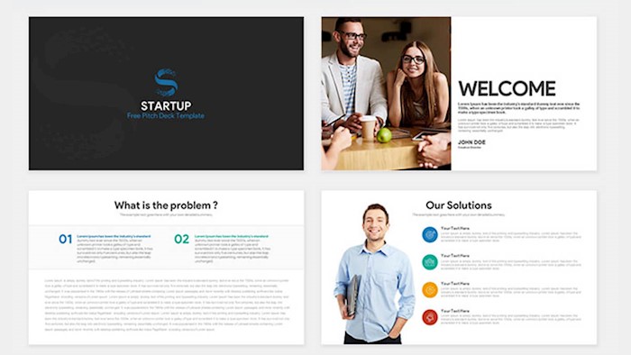 Detail Free Powerpoint Template Startup Pitch Nomer 51
