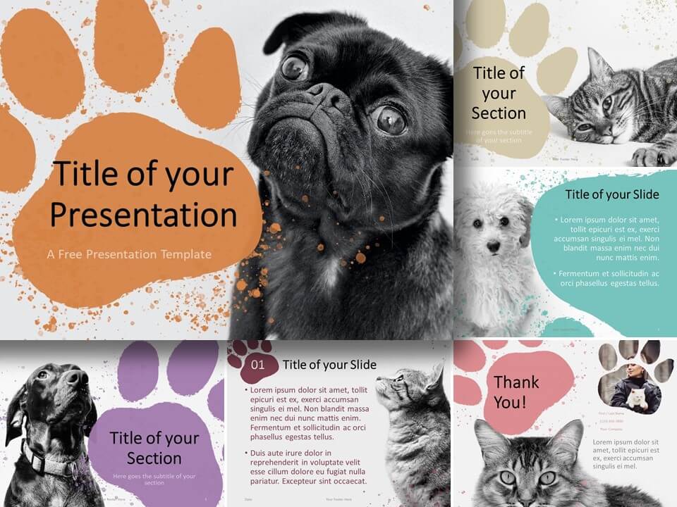 Detail Free Ppt Template Animals Nomer 6