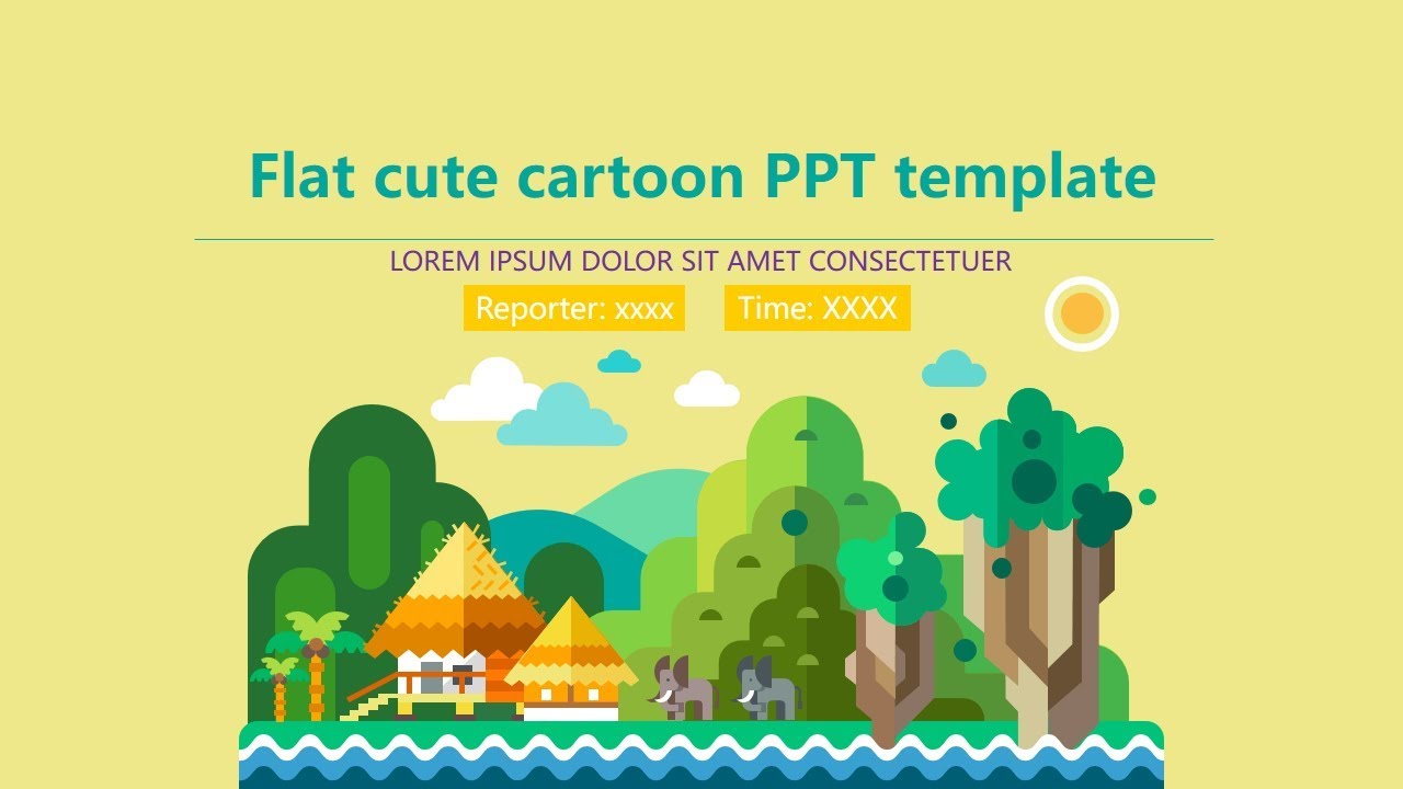 Detail Free Ppt Template Cute Nomer 30