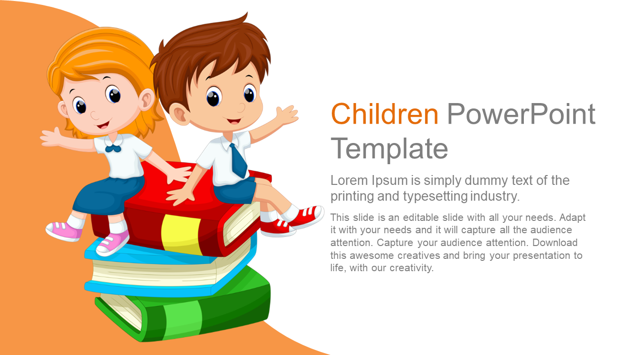 Download Free Ppt Template Kids Nomer 1