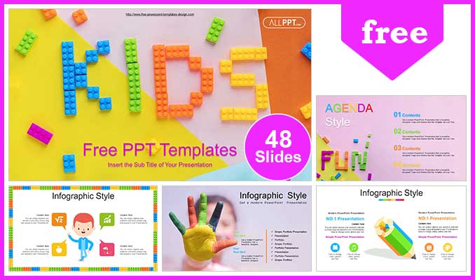 Detail Free Ppt Template Kids Nomer 24