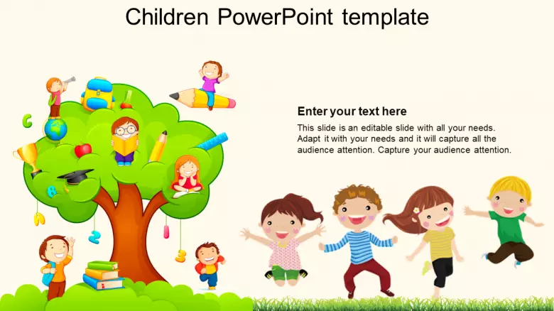 Detail Free Ppt Template Kids Nomer 6