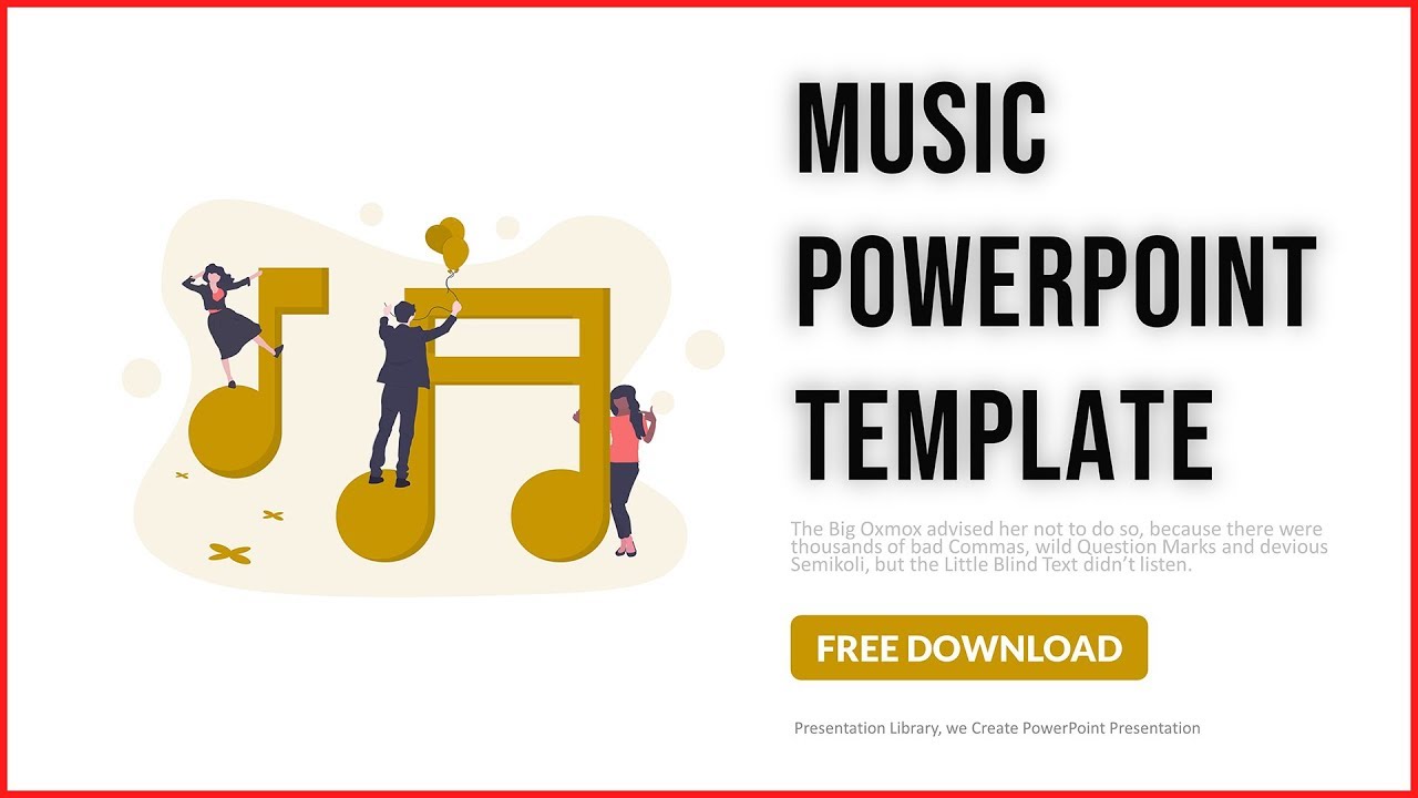 Download Free Ppt Template Music Nomer 22