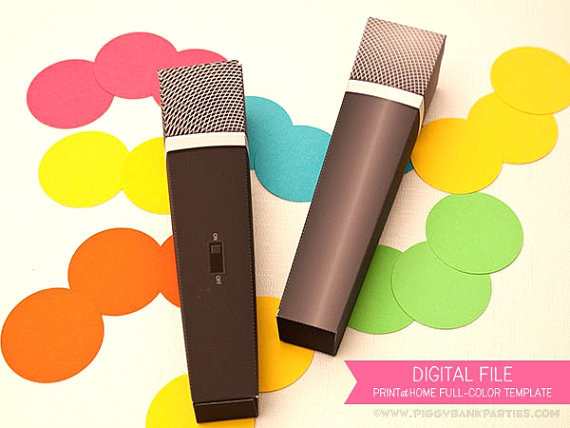 Detail Free Printable Microphone Template Nomer 9