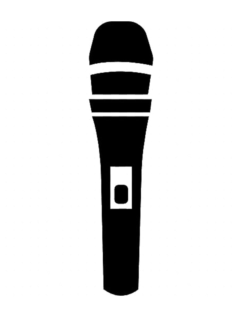 Detail Free Printable Microphone Template Nomer 46