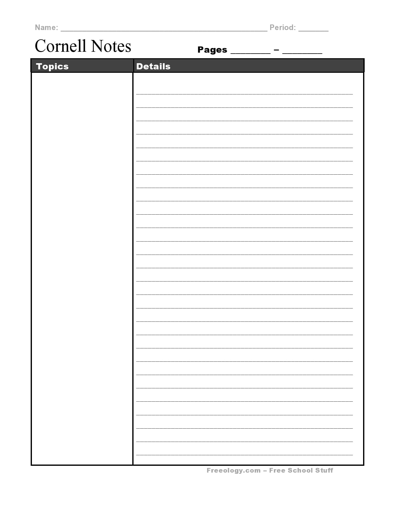 Detail Free Printable Notes Template Nomer 11