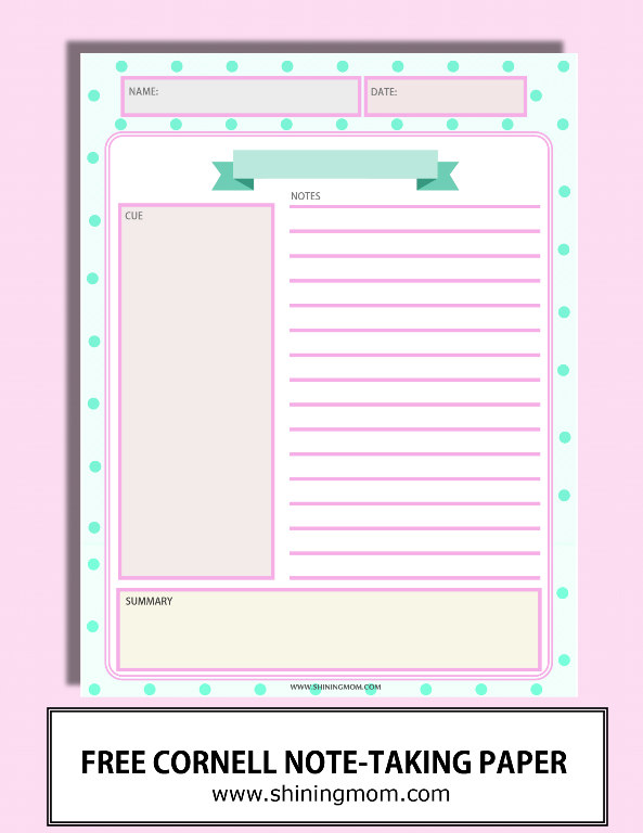 Detail Free Printable Notes Template Nomer 28