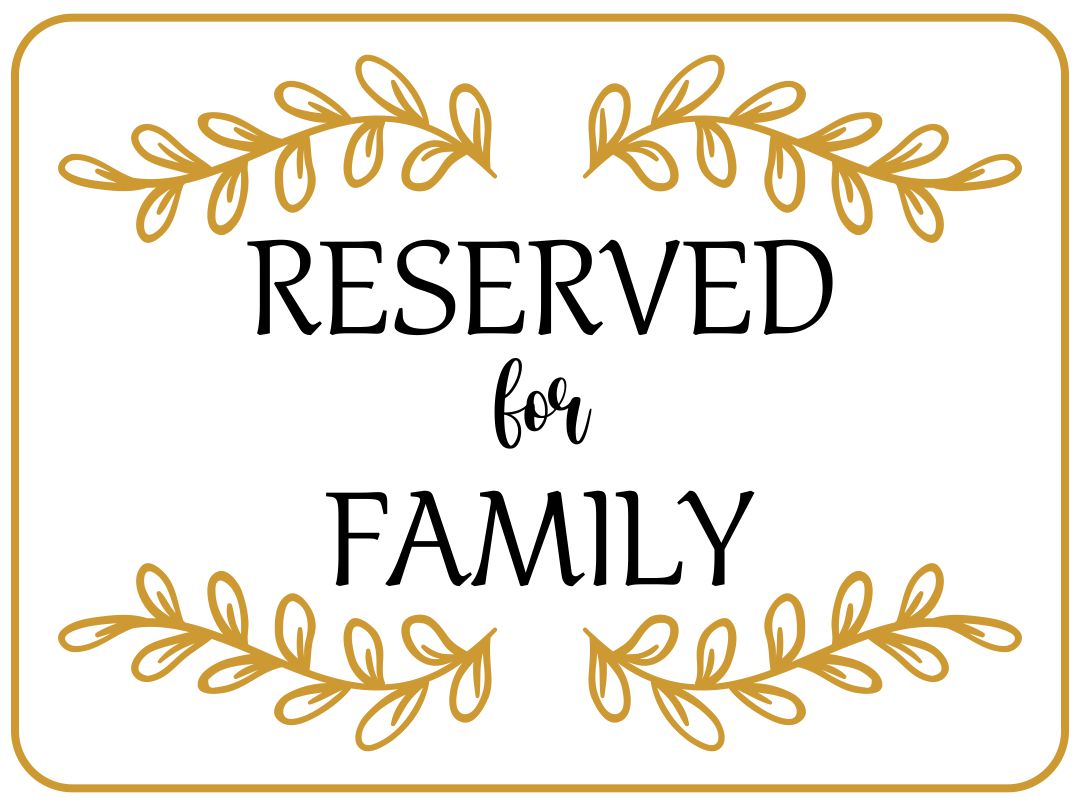 Detail Free Printable Reserved Table Signs Template Word Nomer 19