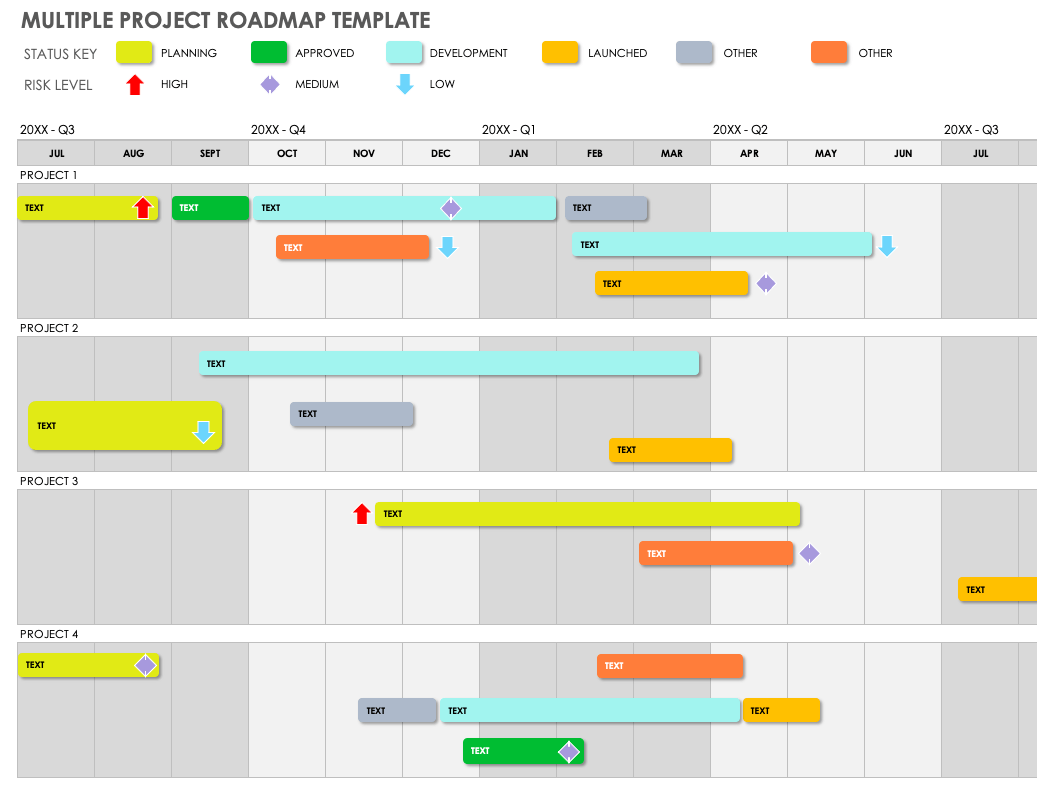 Detail Free Product Roadmap Template Excel Nomer 24