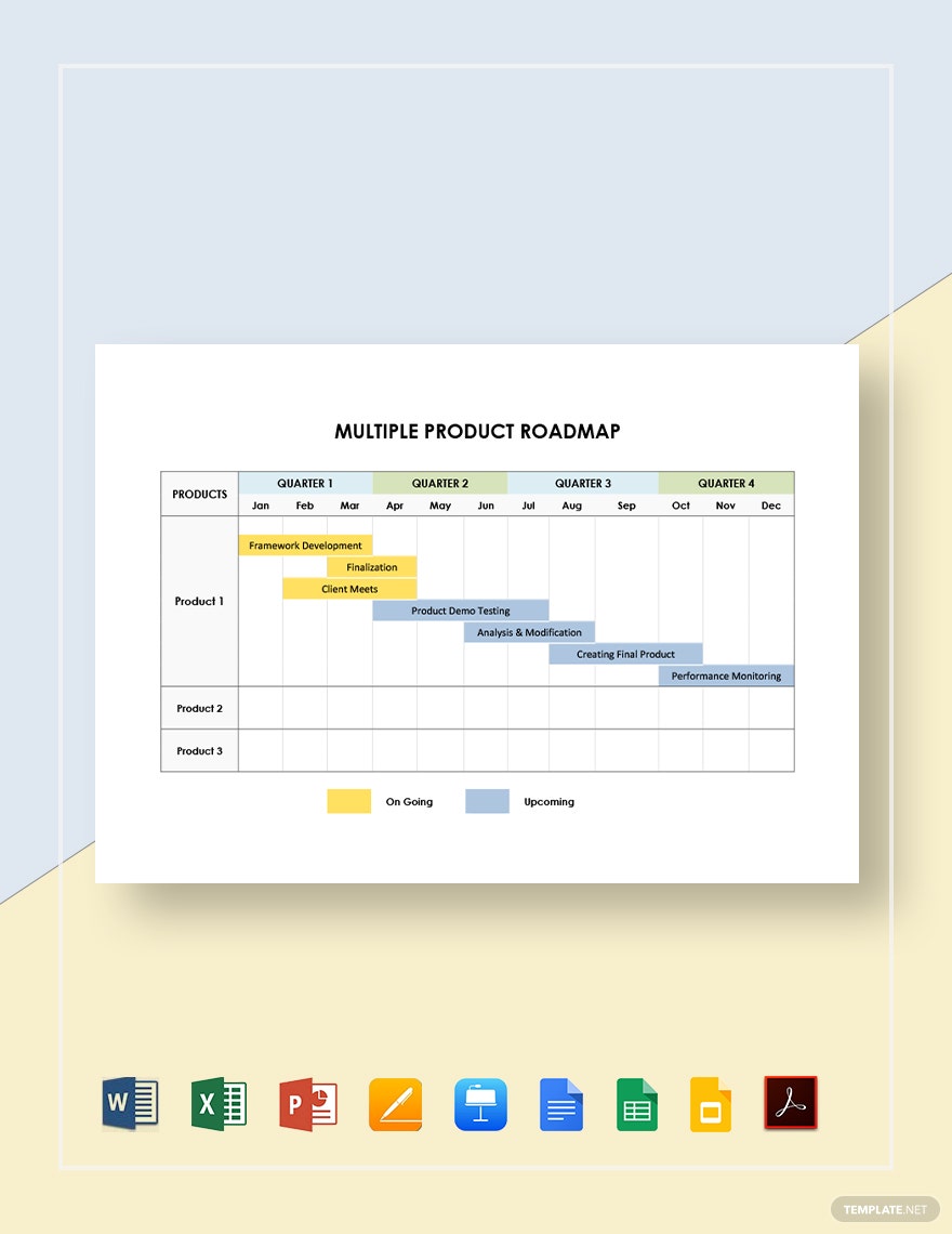 Detail Free Product Roadmap Template Excel Nomer 48